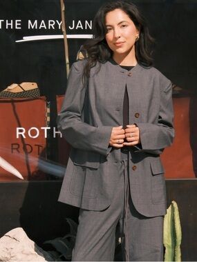 New Fabrique Hera Blazer in Worsted Wool Blend
